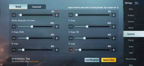 Best Sensitivity For BGMI