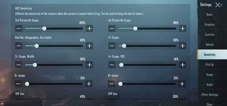 Best Sensitivity For PUBG Mobile