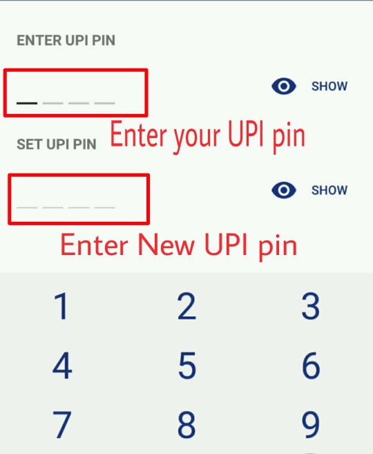 How To Change UPI Pin In