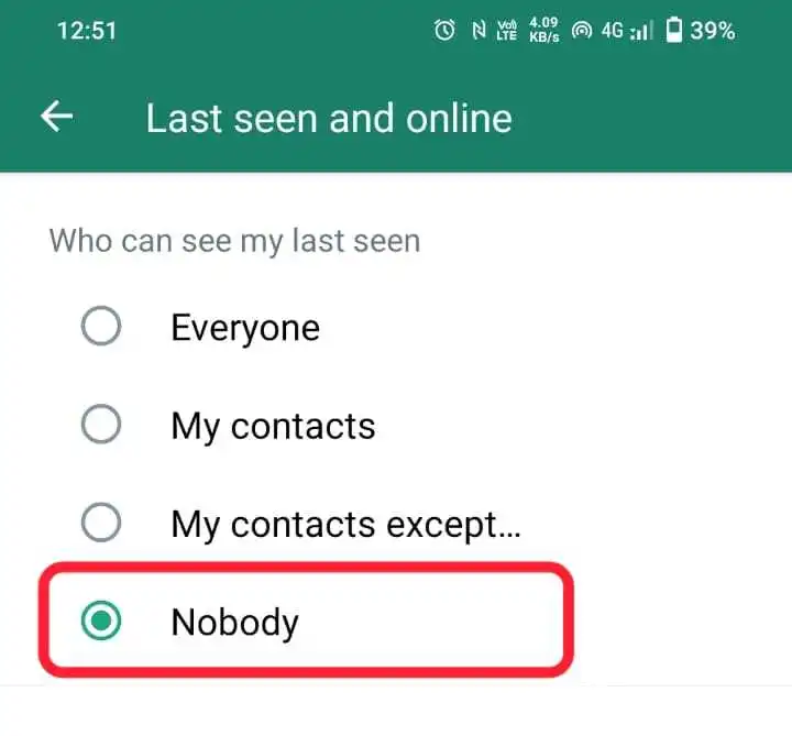 How To Hide Last Seen On WhatsApp