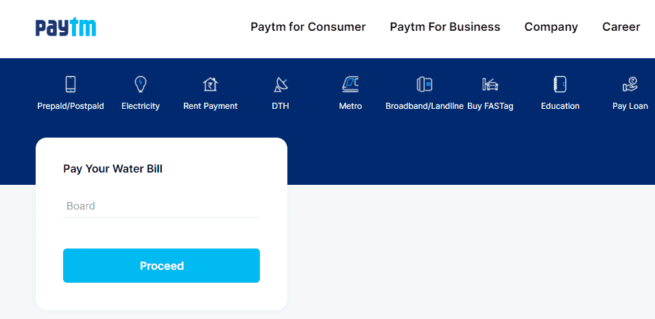 how to check water bill online