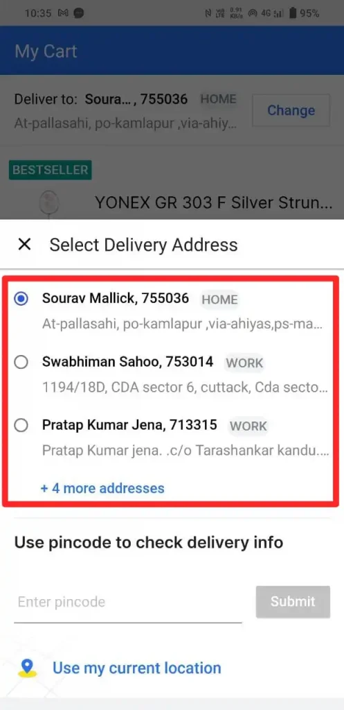 How To Change Delivery Address In Flipkart