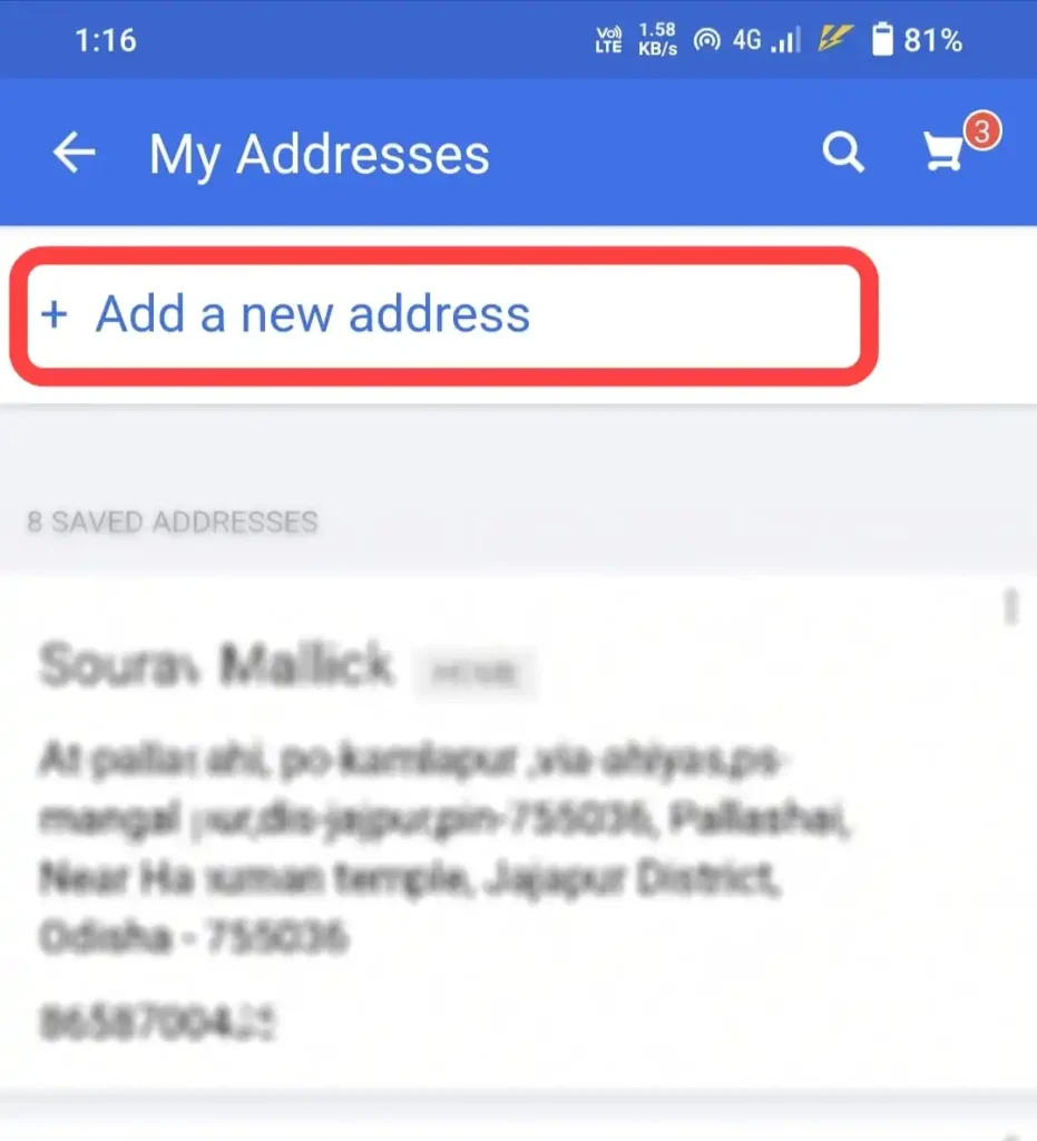 How To Add New Address In Flipkart