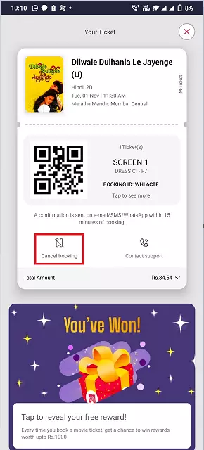 How To Cancel PVR Ticket On BookMyShow