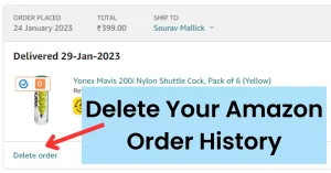 How To Delete Amazon Order History