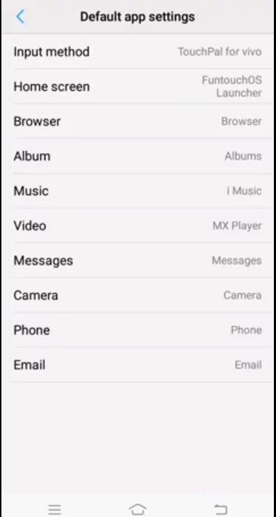 Change Vivo Default Browser