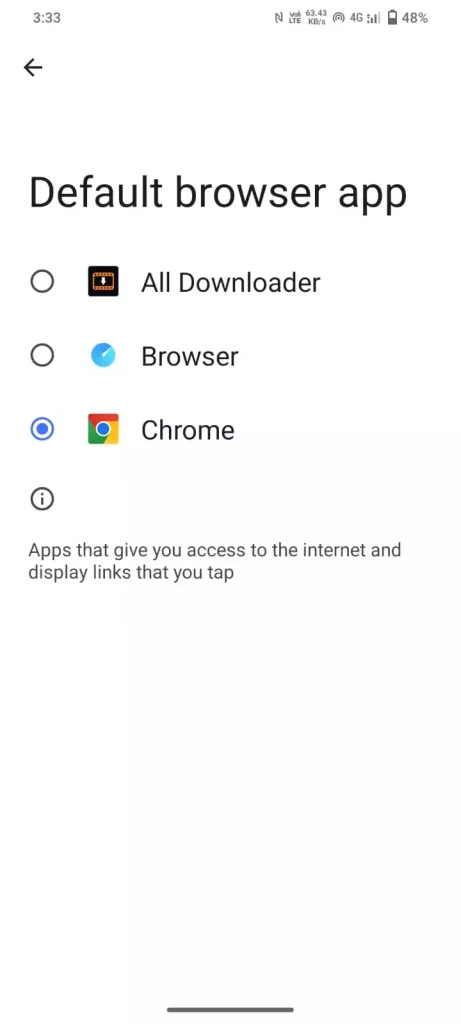 Change Vivo Default Browser