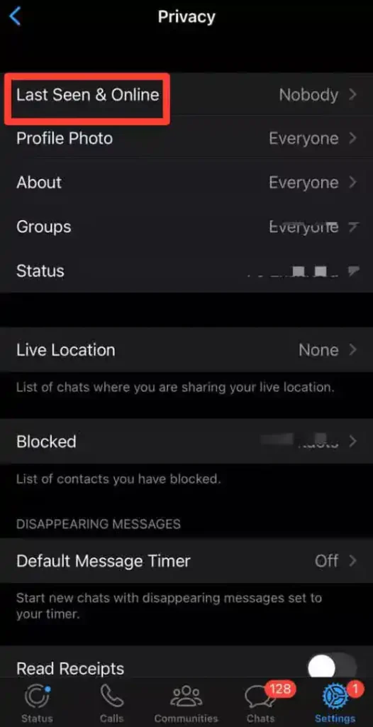 How To Freeze Last Seen On WhatsApp On iPhone (4)