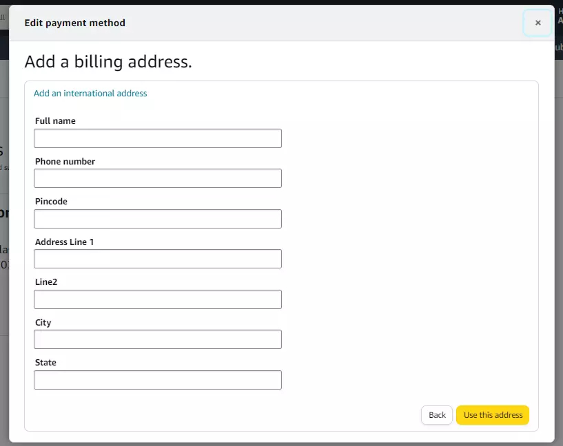 How To Add Billing Address In Amazon