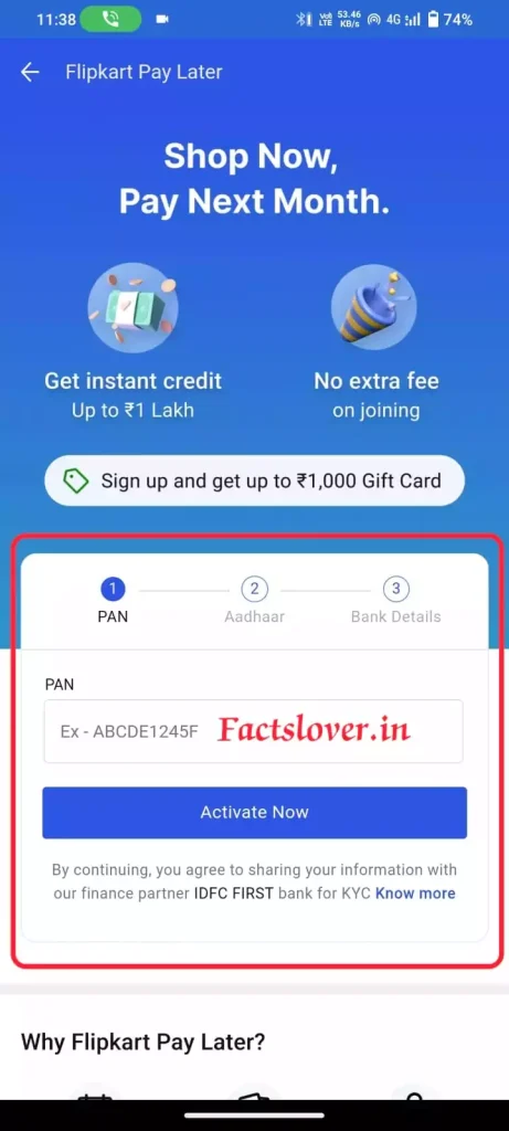 How To Activate Flipkart Pay Later