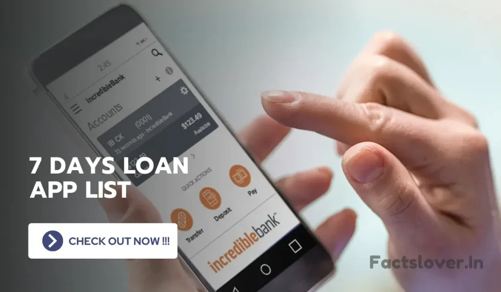 7 days loan app list